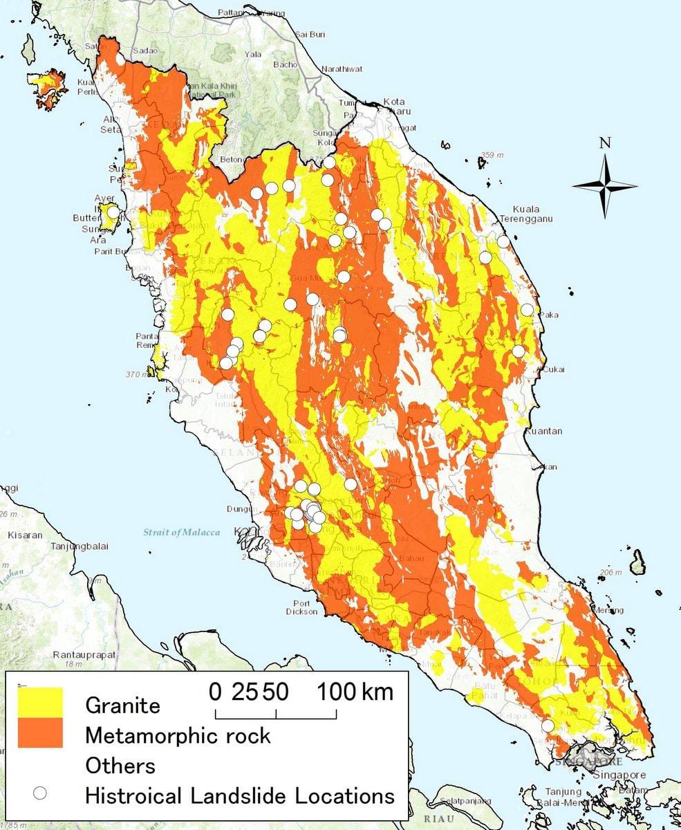 harta geologică a malaezia