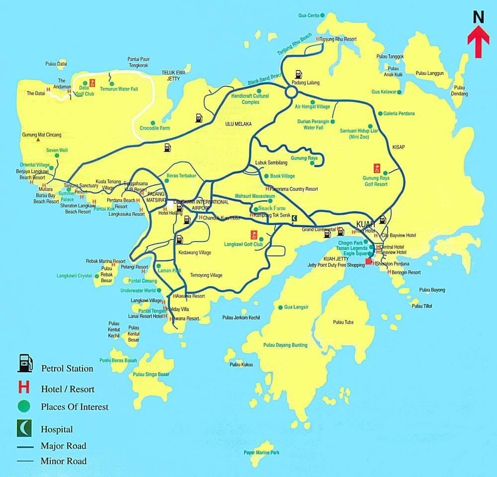 harta malaezia și langkawi