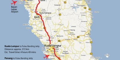 Ipoh în malaezia hartă
