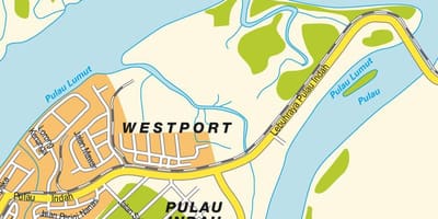 Kluang malaezia hartă