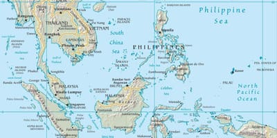 Harta malaezia în asia