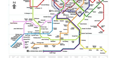 Mrt linia 3 harta traseu malaezia